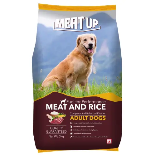 Buy Meat Up Adult Dry Dog Food - Meat & Rice Flavor - WackyPug