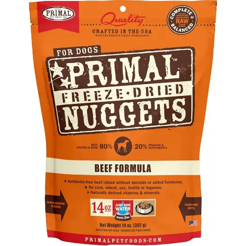 Buy Primal Freeze-Dried Beef Dog Food - Soy-Free - WackyPug